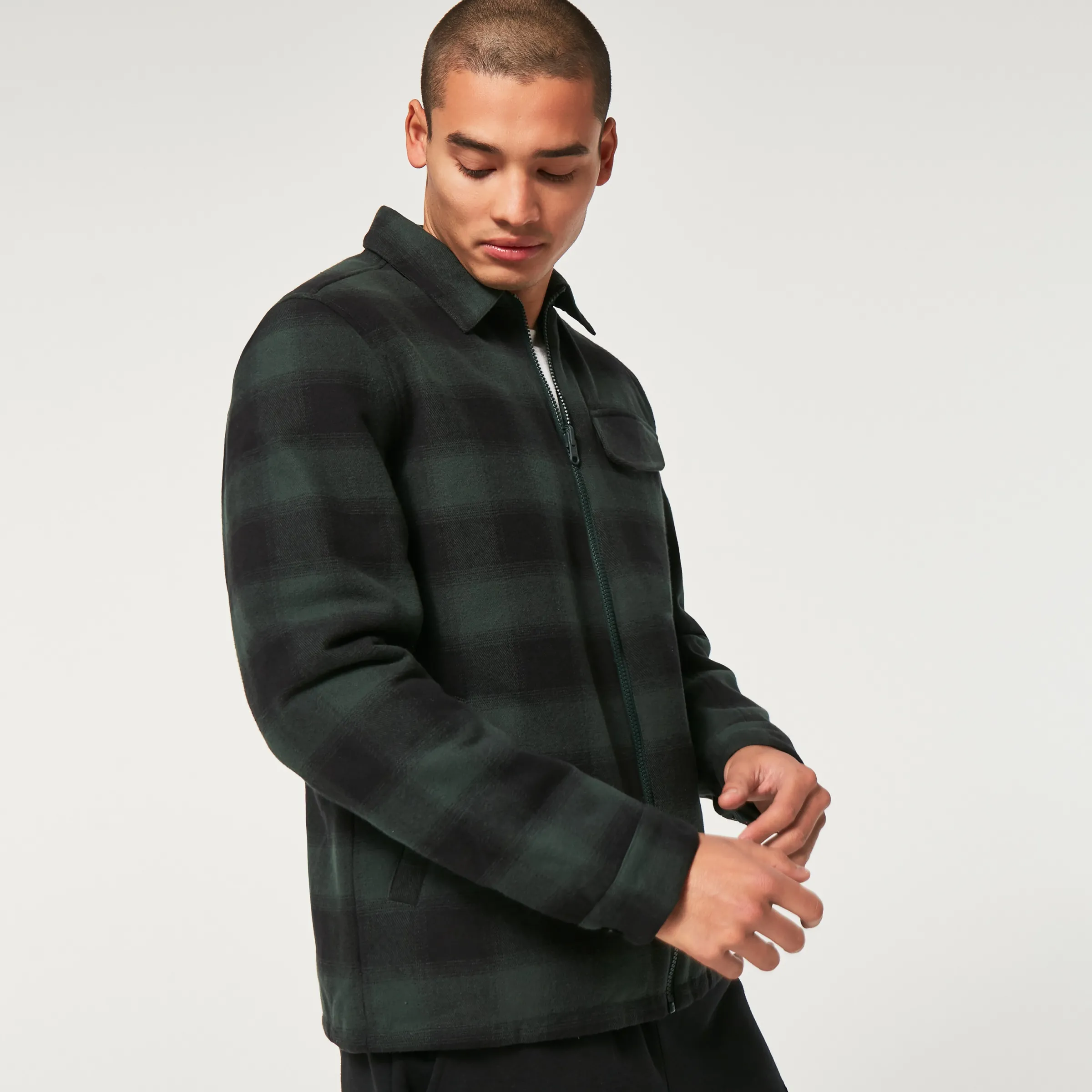 Oakley Alpine Plaid Reversible Jacket Hunter Green Online