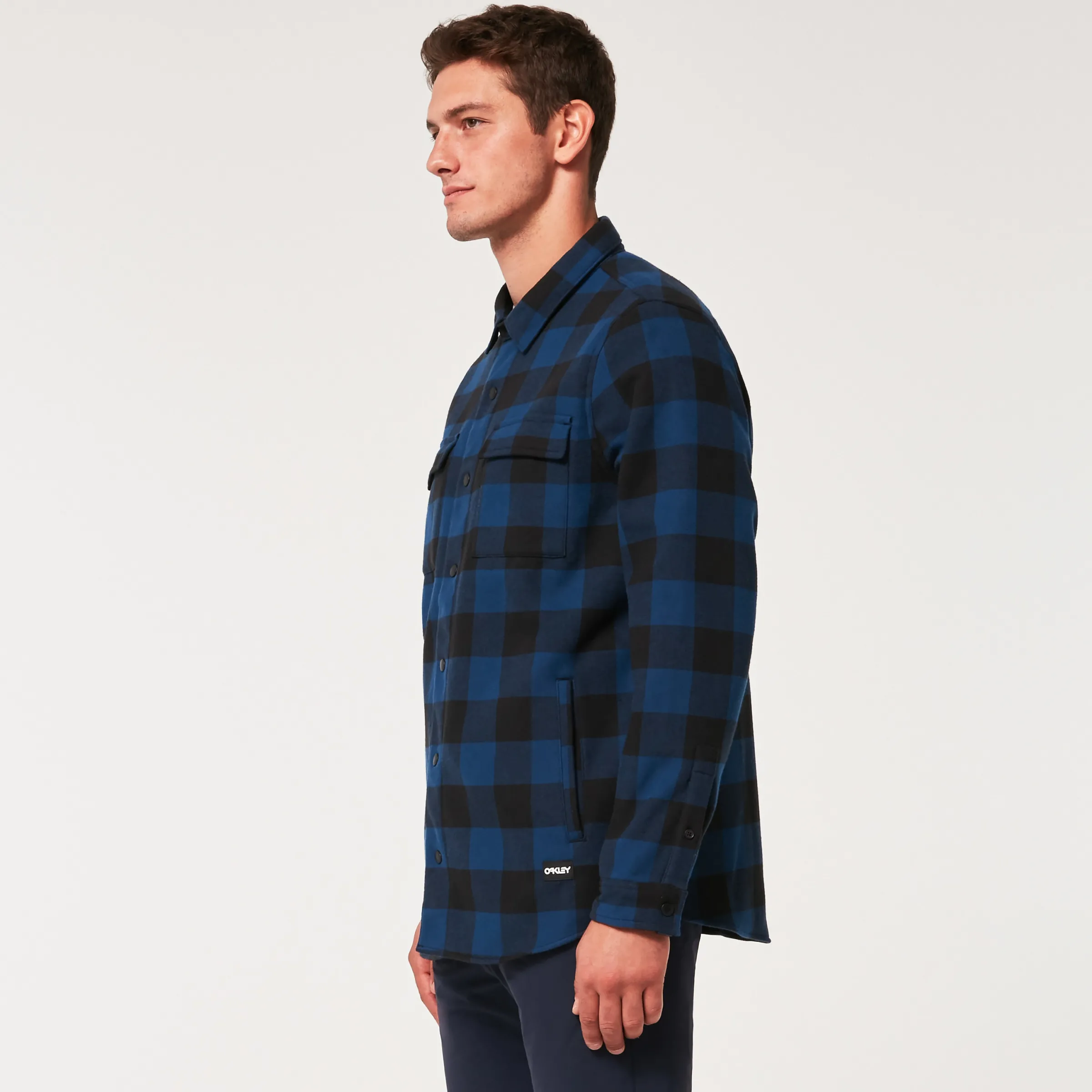 Oakley Bear Cozy Jacket Black/Blue Check Best Sale
