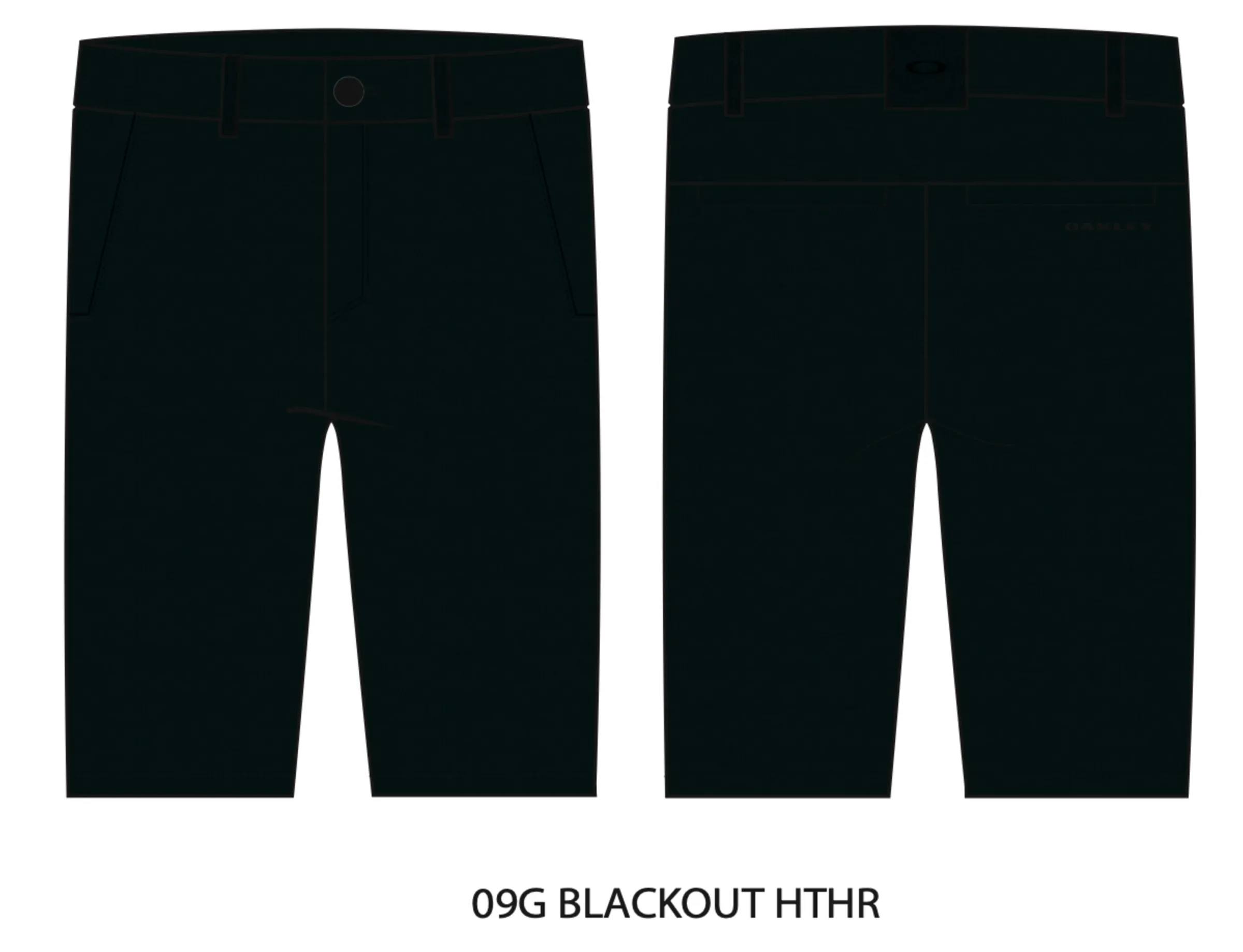 Oakley Chino Golf Short Blackout Heather New