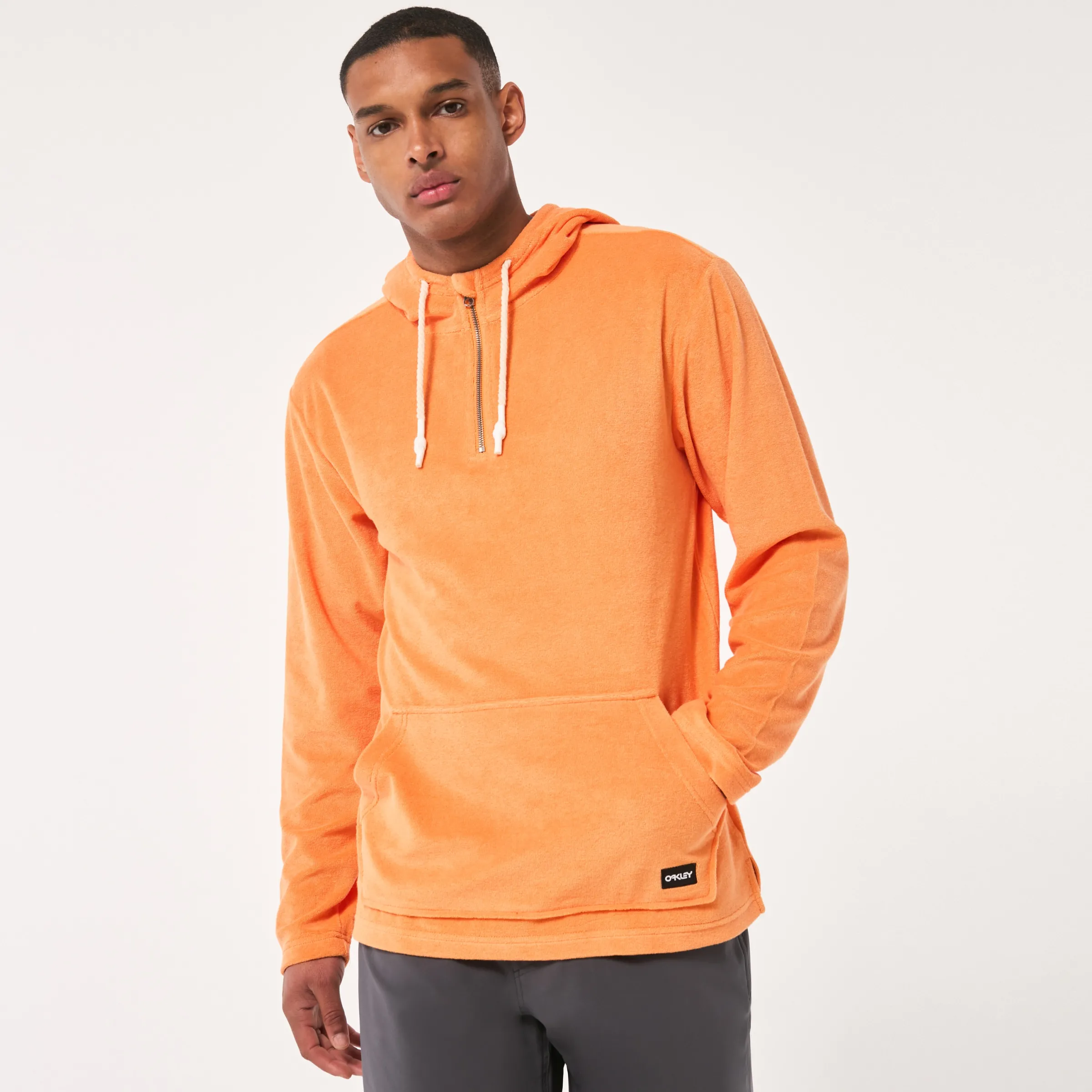 Oakley Dawny 1/4 Zip Hoodie Soft Orange Discount