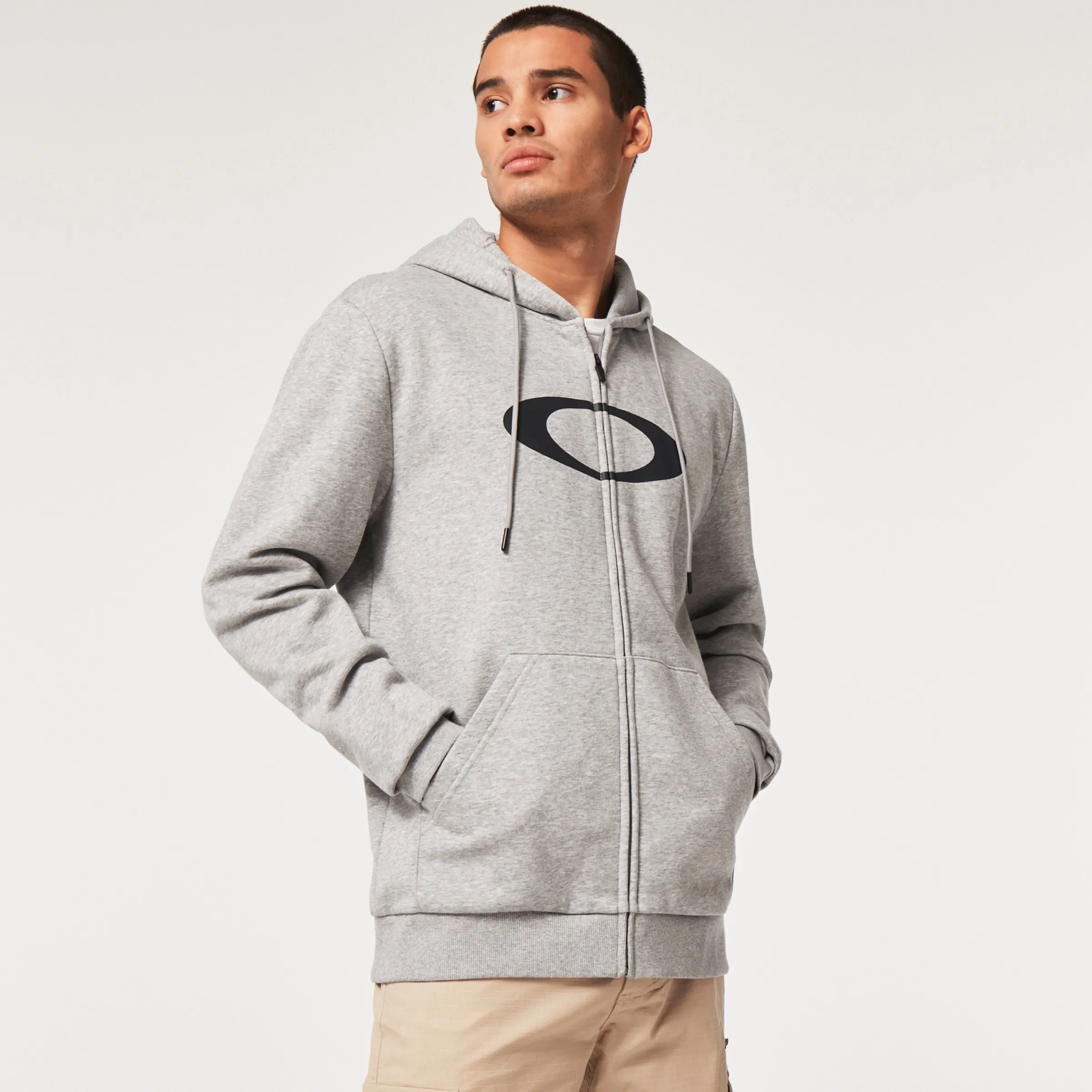 Oakley Ellipse Full Zip Hoodie New Granite Hthr Best Sale