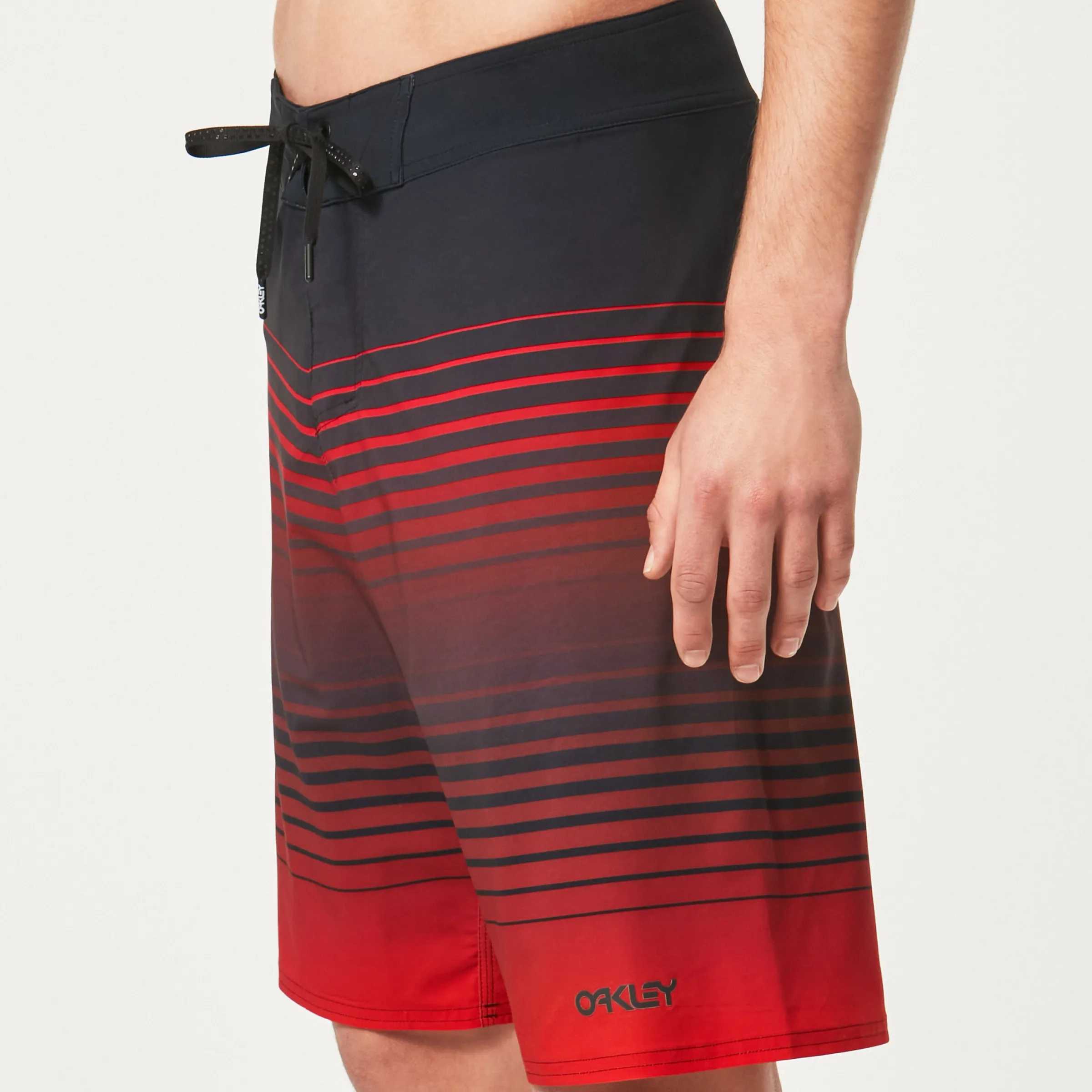 Oakley Fade Out 21" Rc Boardshort Black/Red Stripes Cheap