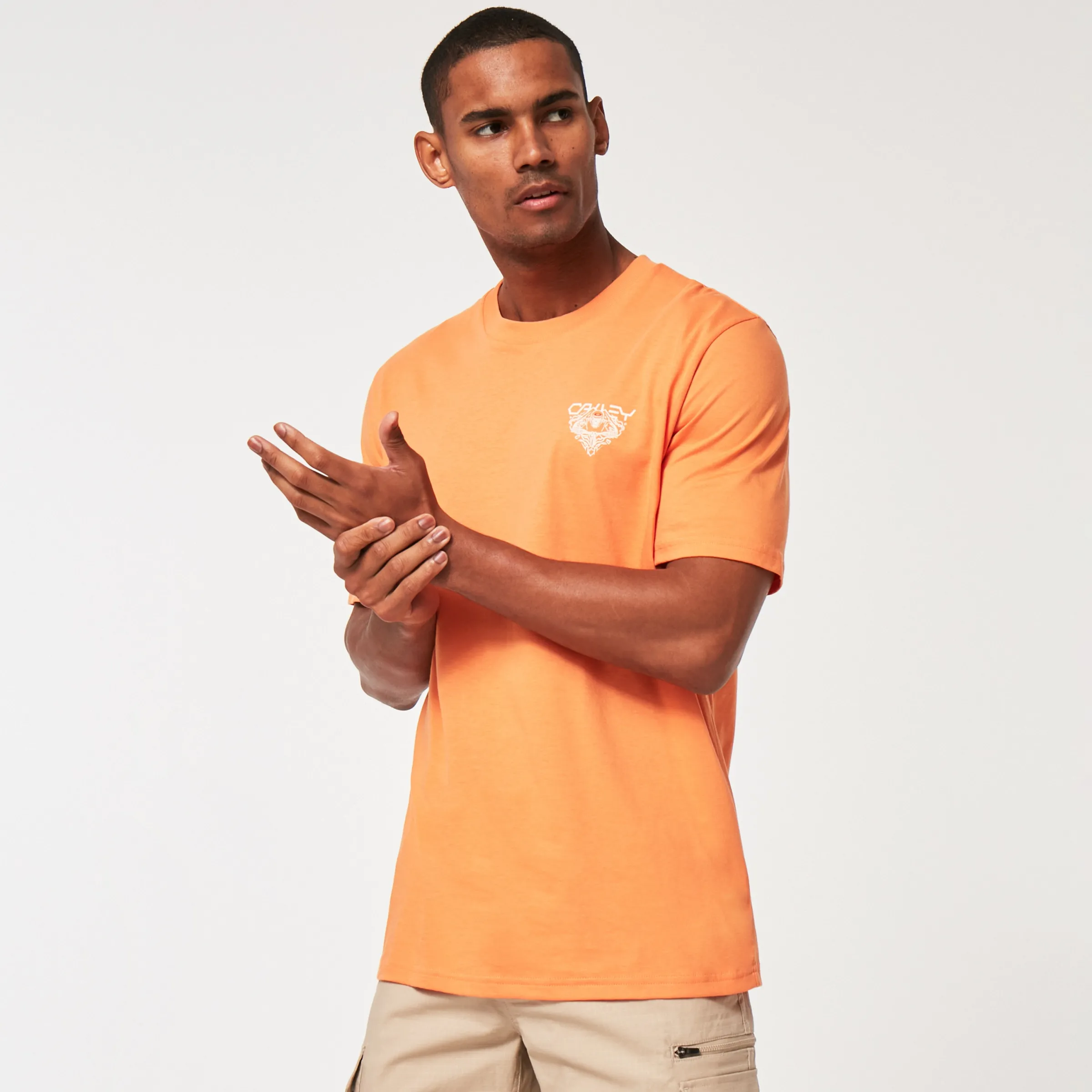 Oakley Hard Charge Tee Soft Orange Discount
