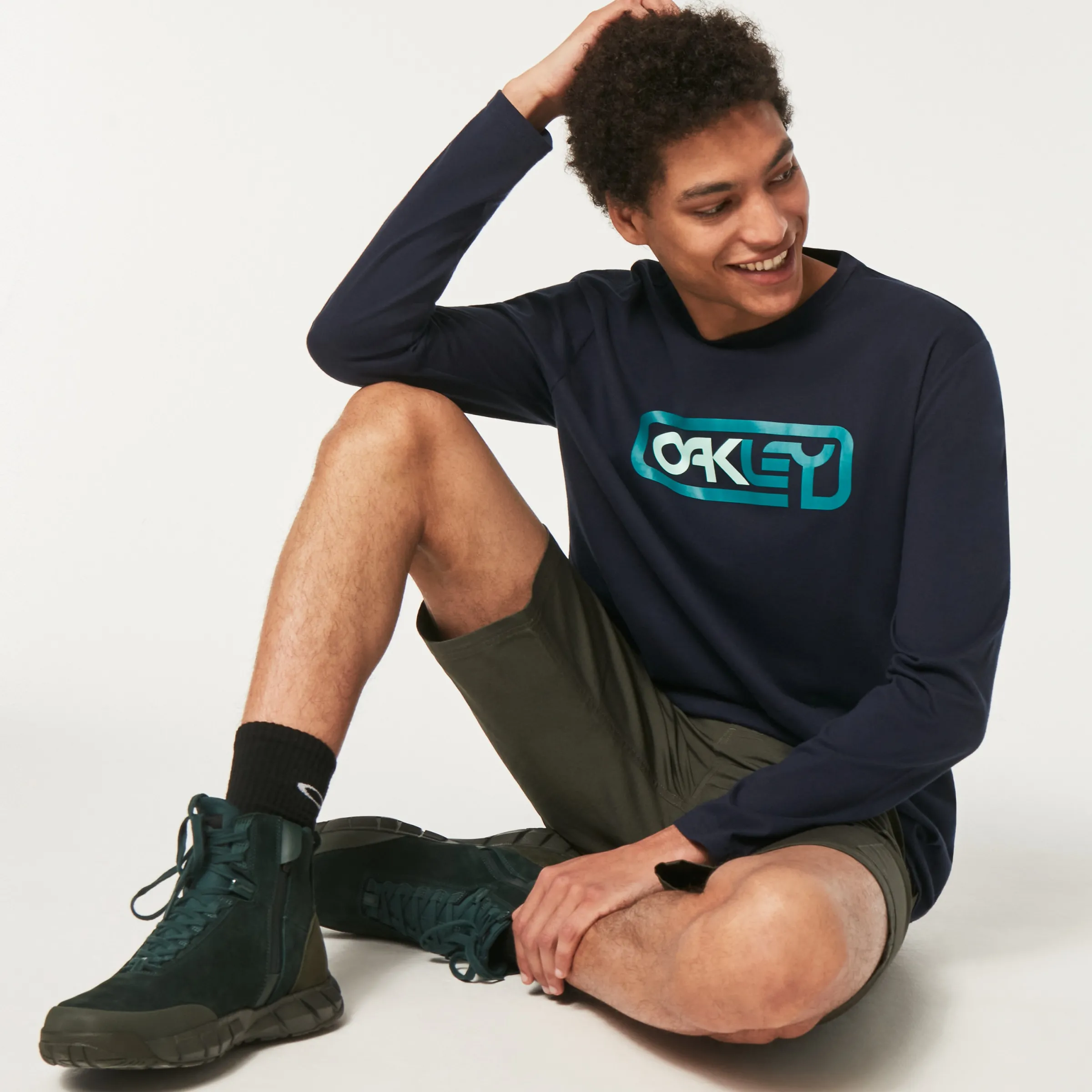 Oakley Locked In B1B Ls Tee Fathom Store