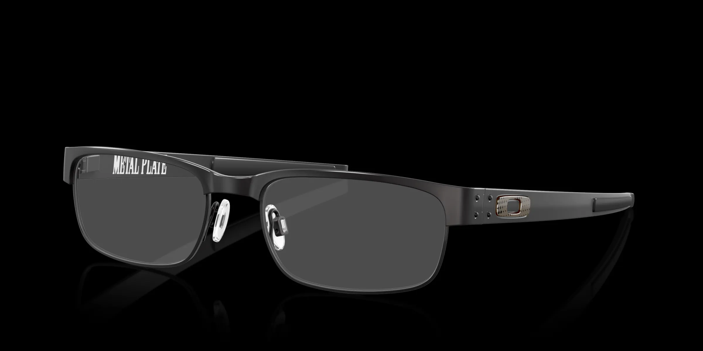 Oakley Metal Plate™ High Resolution Collection Satin Black Flash Sale