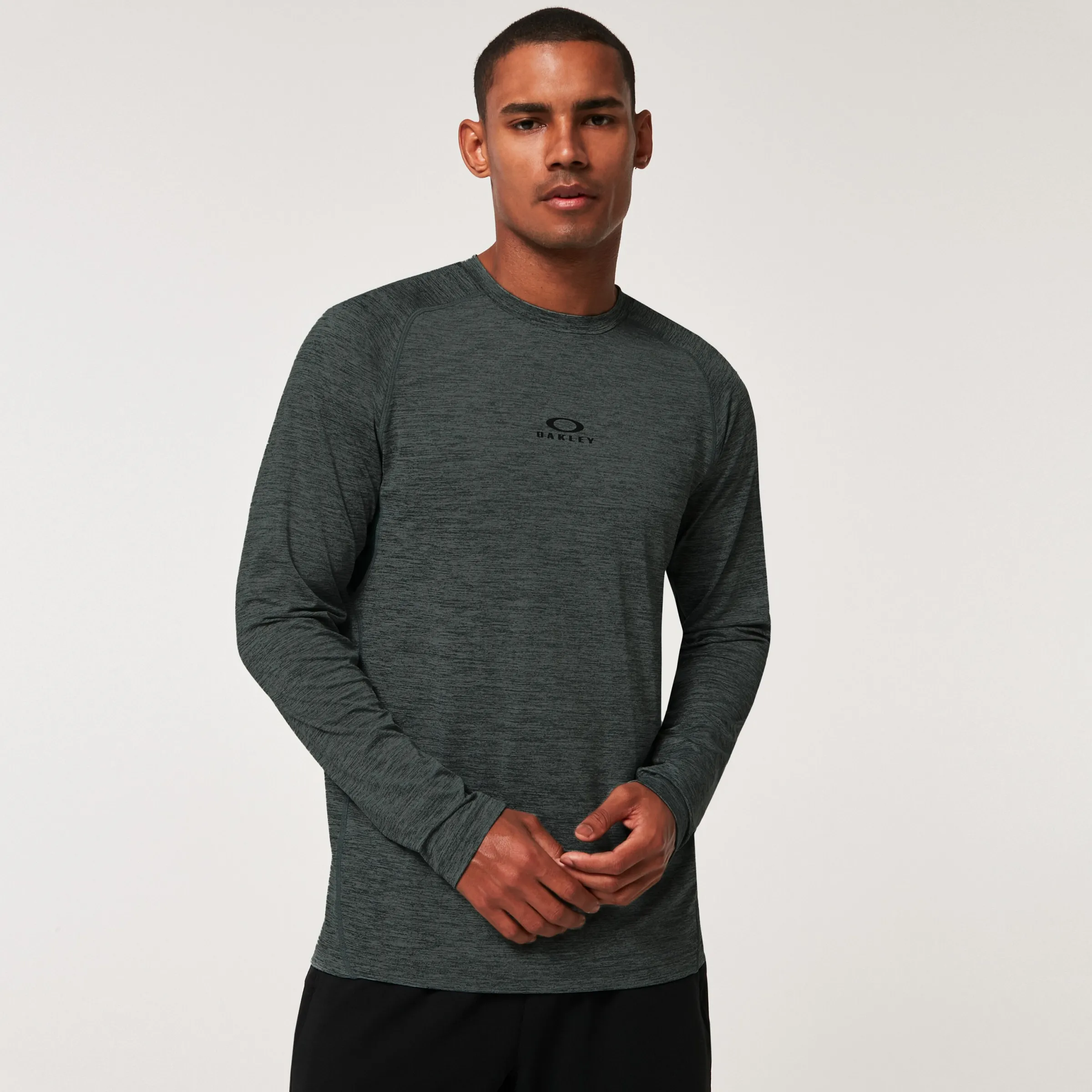 Oakley O Fit Rc Ls Tee Hunter Green Heather Clearance