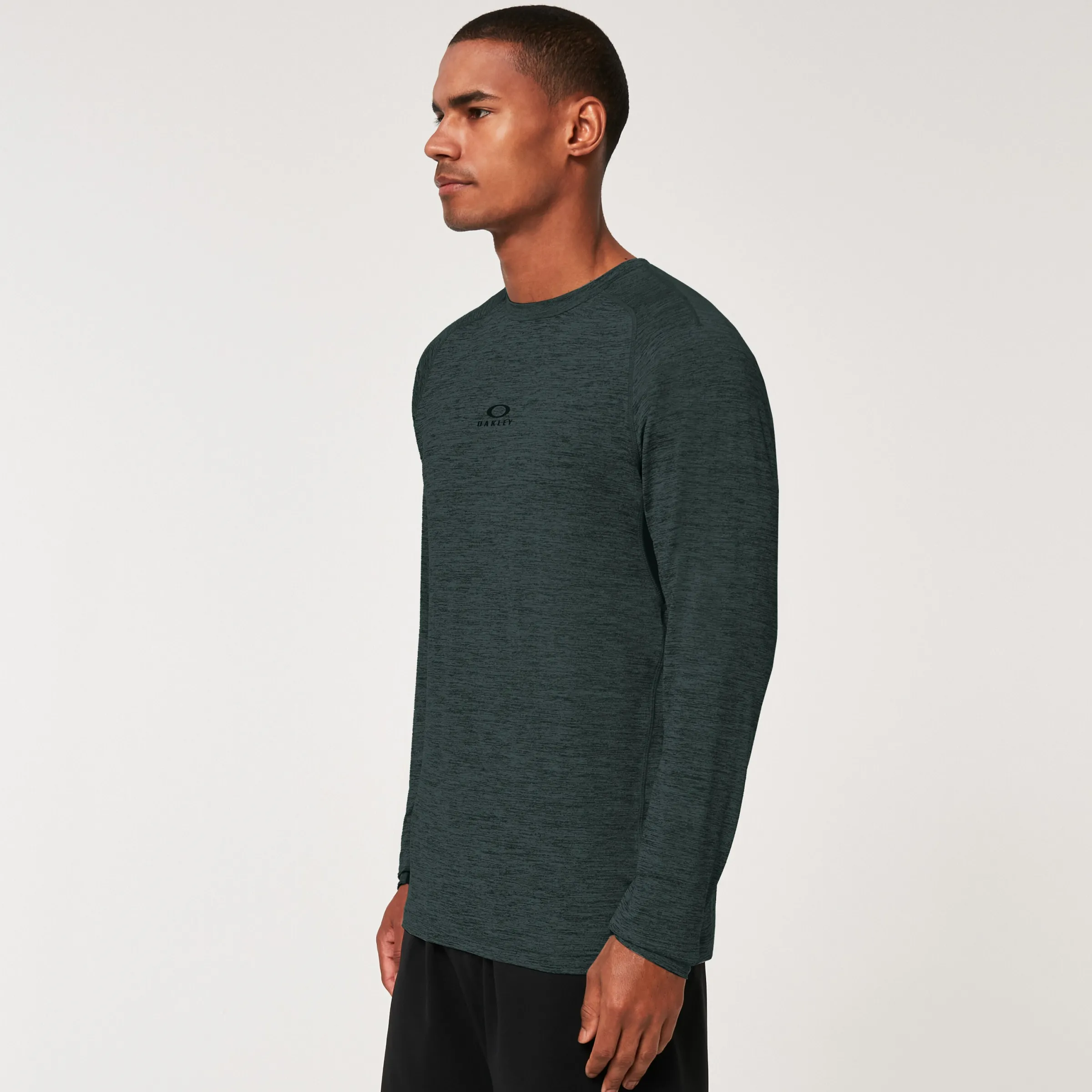 Oakley O Fit Rc Ls Tee Hunter Green Heather Clearance