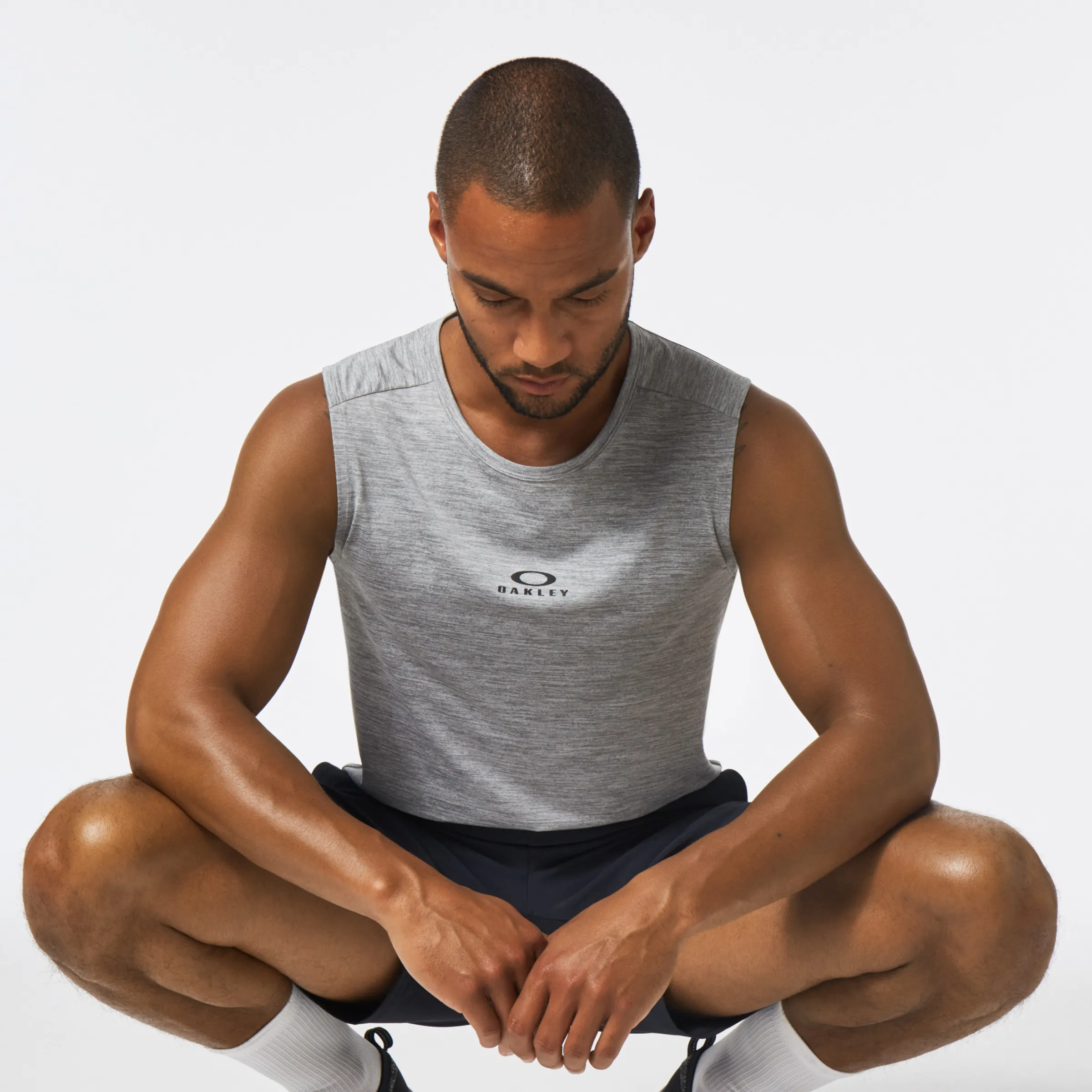 Oakley O Fit Rc Sleeveless Tee New Granite Heather Shop