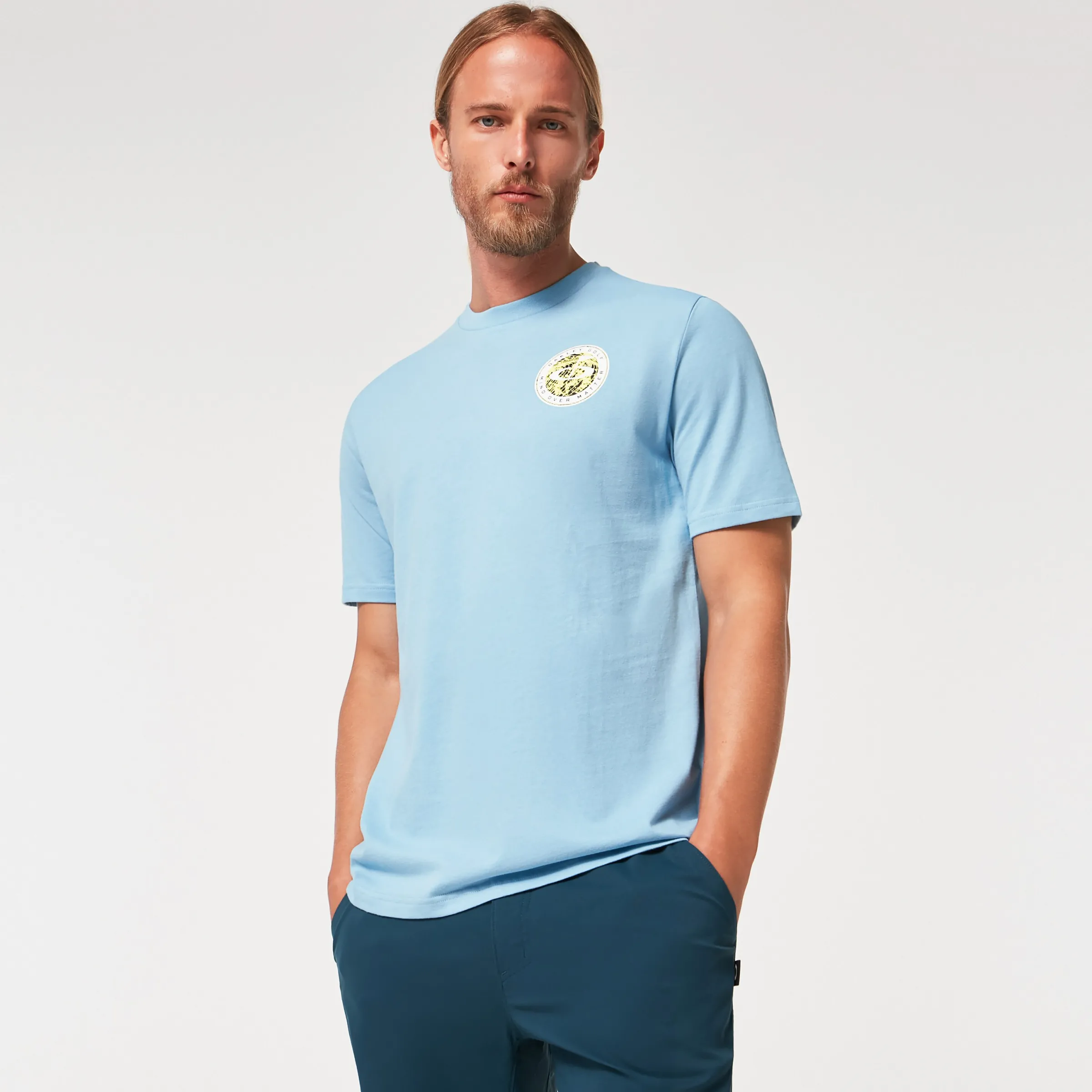 Oakley Golf Mind Tee Stonewash Blue Flash Sale