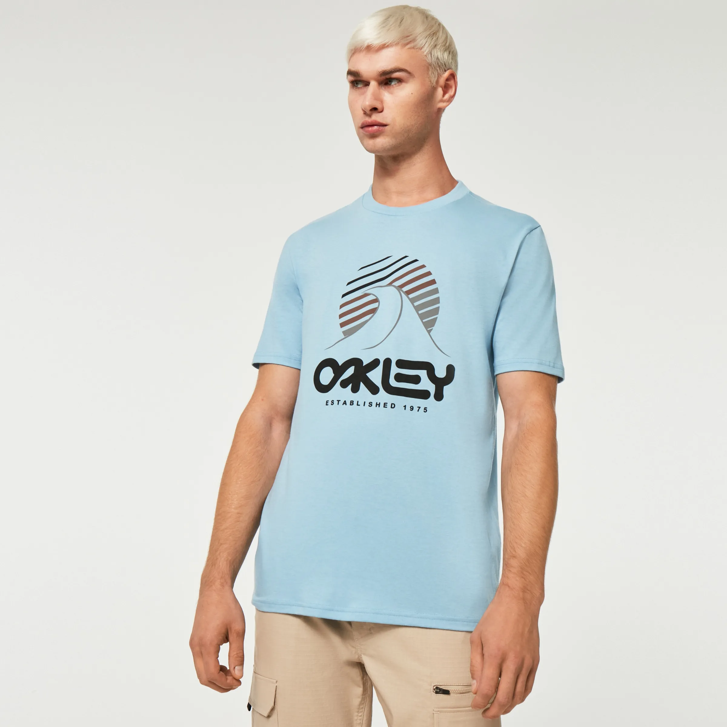 Oakley One Wave B1B Tee Stonewash Blue Hot