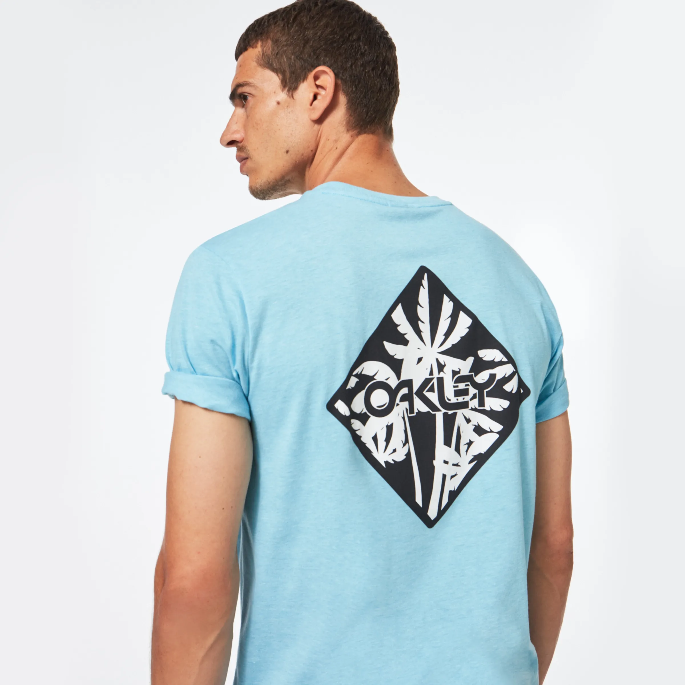 Oakley Palms B1B Tee Bright Blue Heather Hot