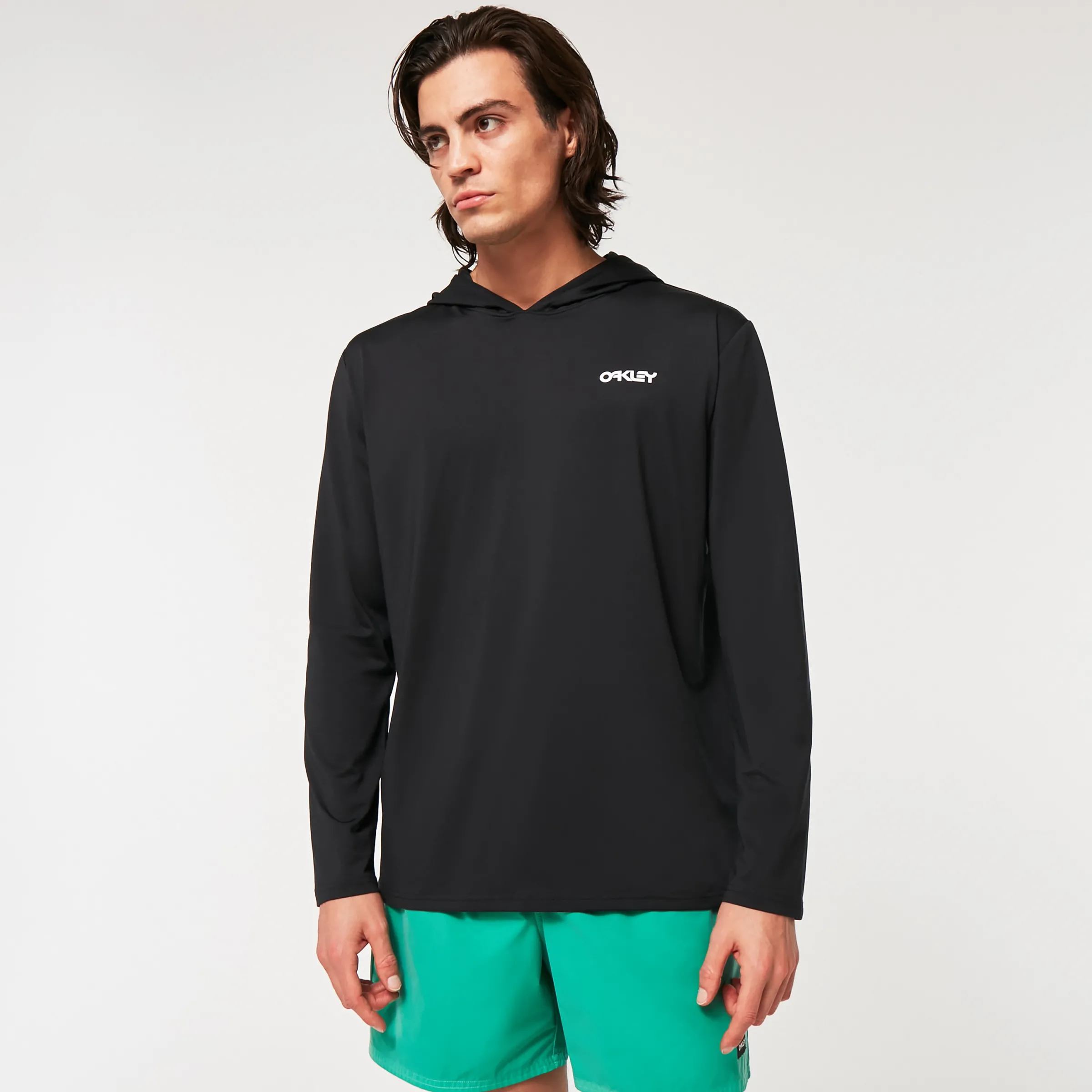 Oakley Rainbow Rc Hooded Rushguard Blackout Best Sale