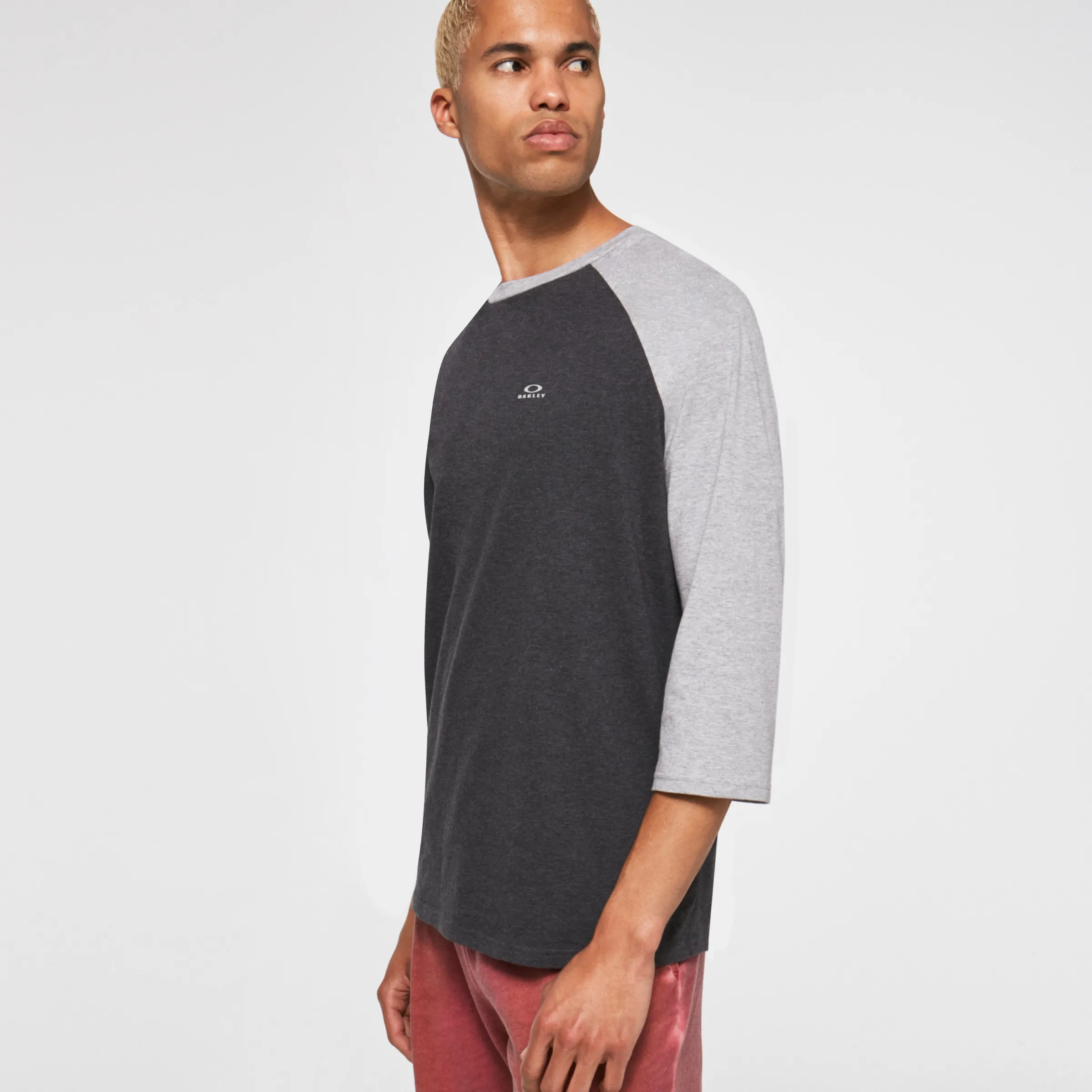 Oakley Relax Raglan 3/4 Tee Double Gray Heather Fashion