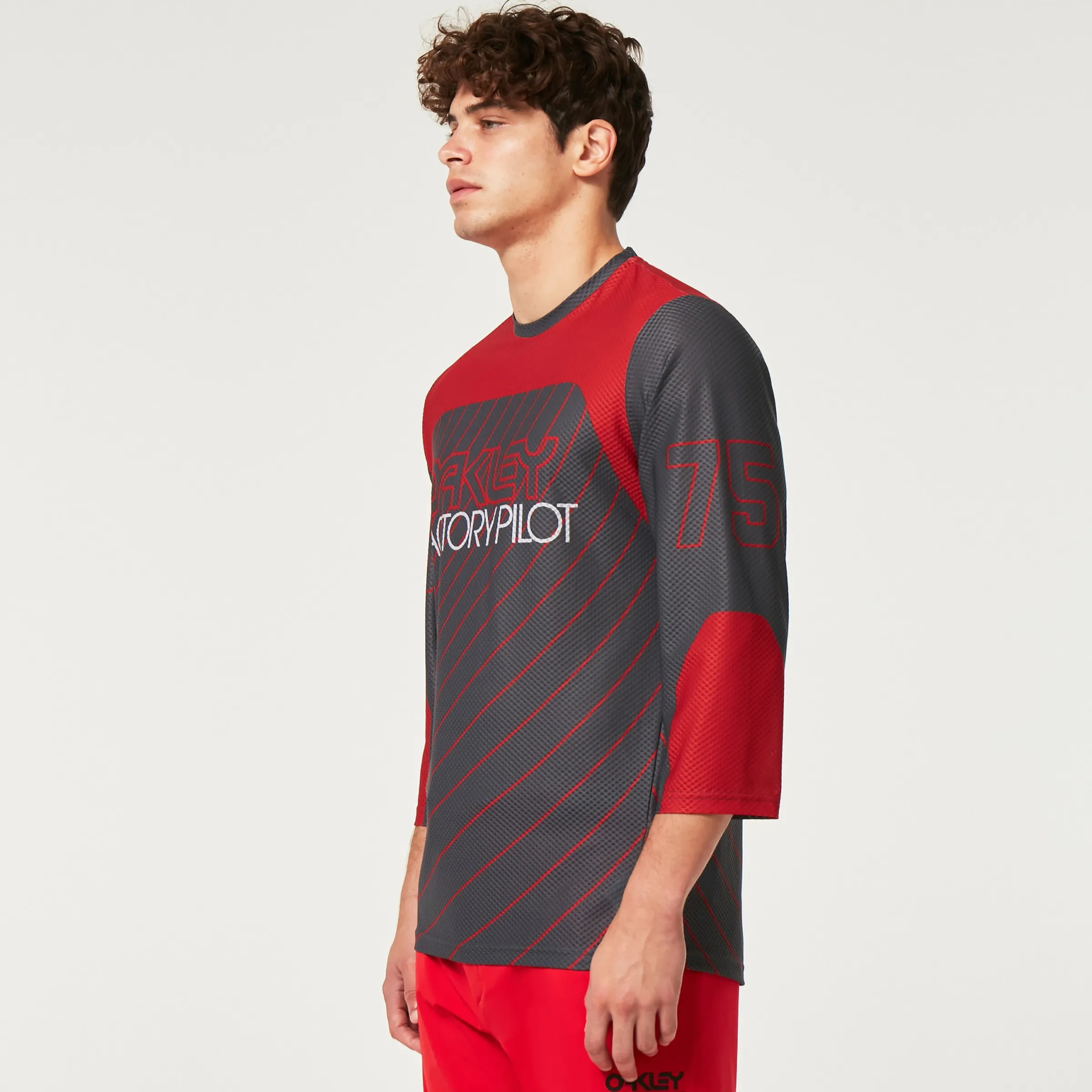 Oakley Seeker '75 Ls Jersey Uniform Gray Cheap