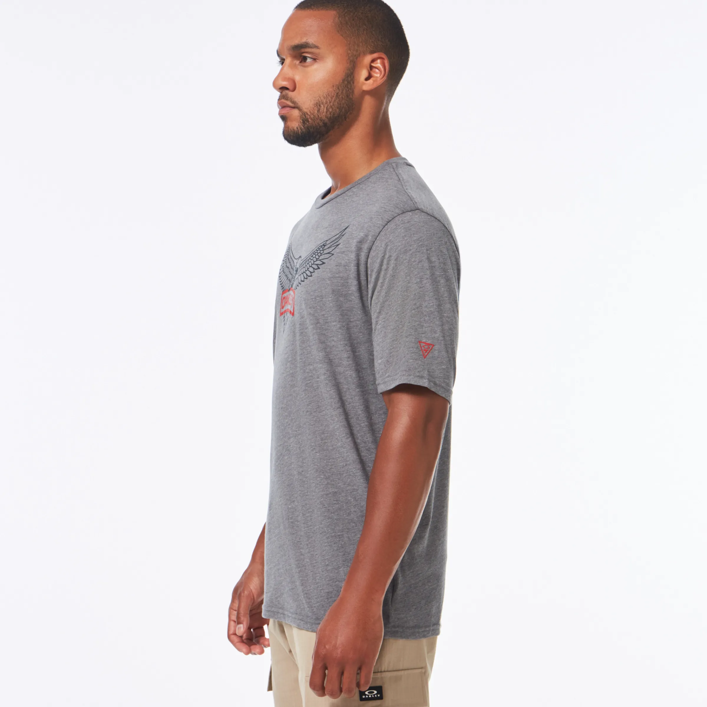 Oakley Si Eagle Tab Tee Athletic Heather Gray Online