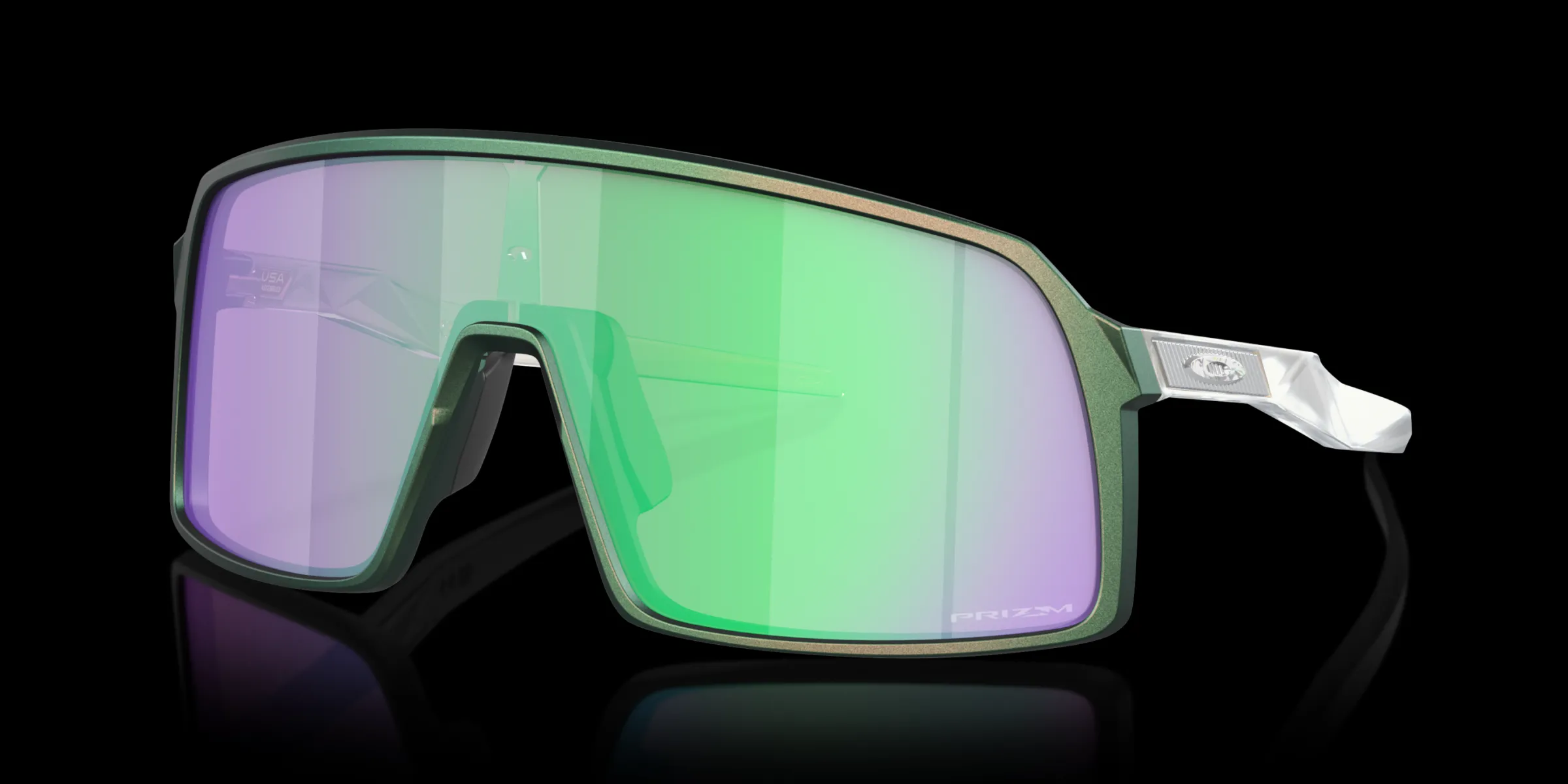 Oakley Sutro Discover Collection Matte Silver Green Colorshift Shop