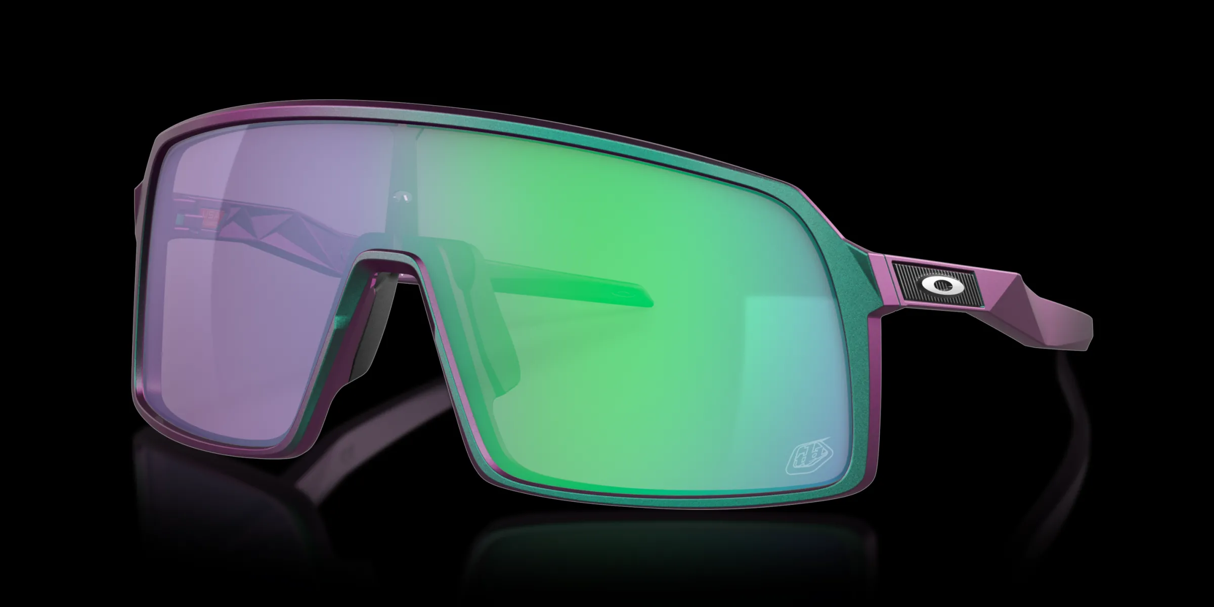 Oakley Sutro Troy Lee Designs Series Troy Lee Designs Matte Purple Green Shift Fashion