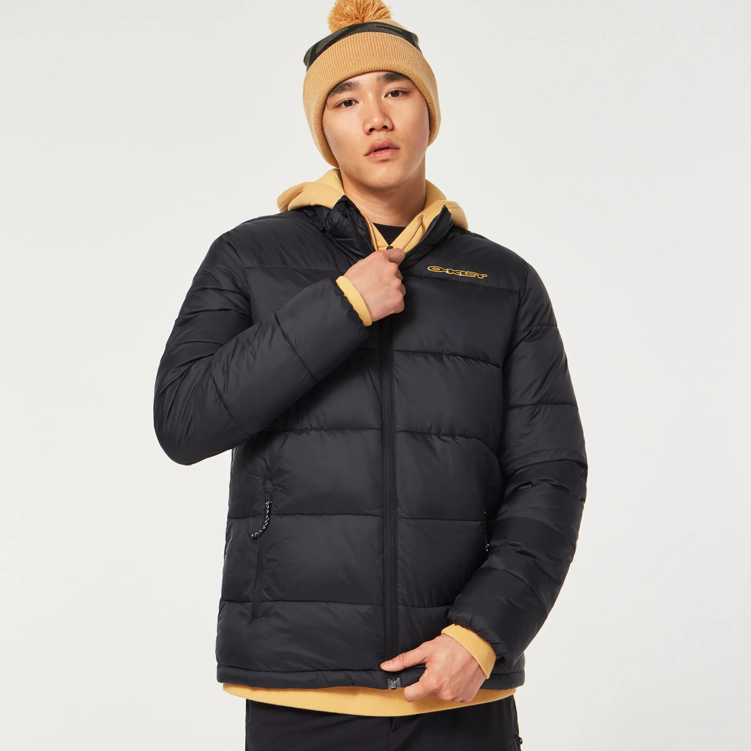 Oakley Tc Skull Puffy Jacket Blackout Discount