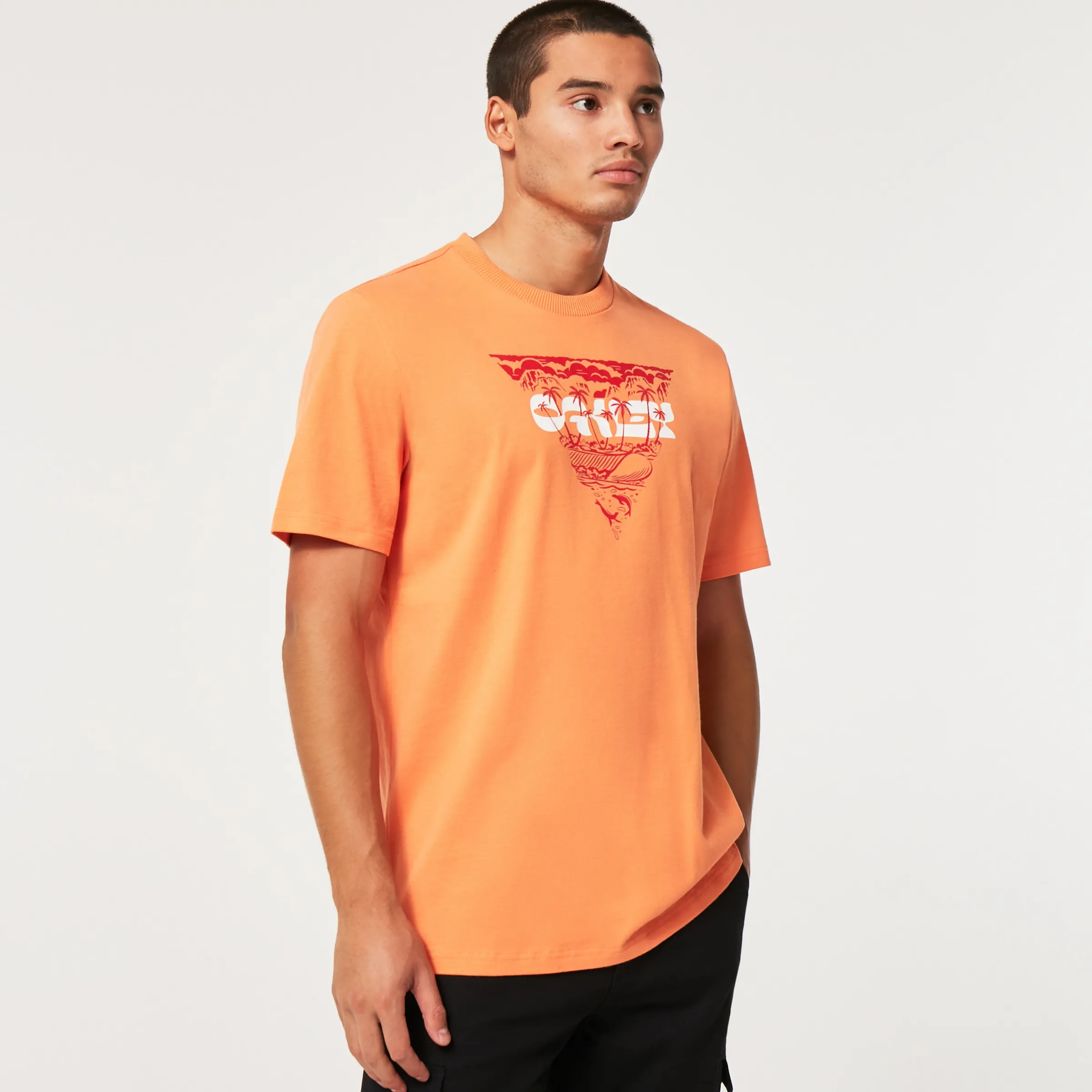 Oakley Tiki Tee Soft Orange Cheap