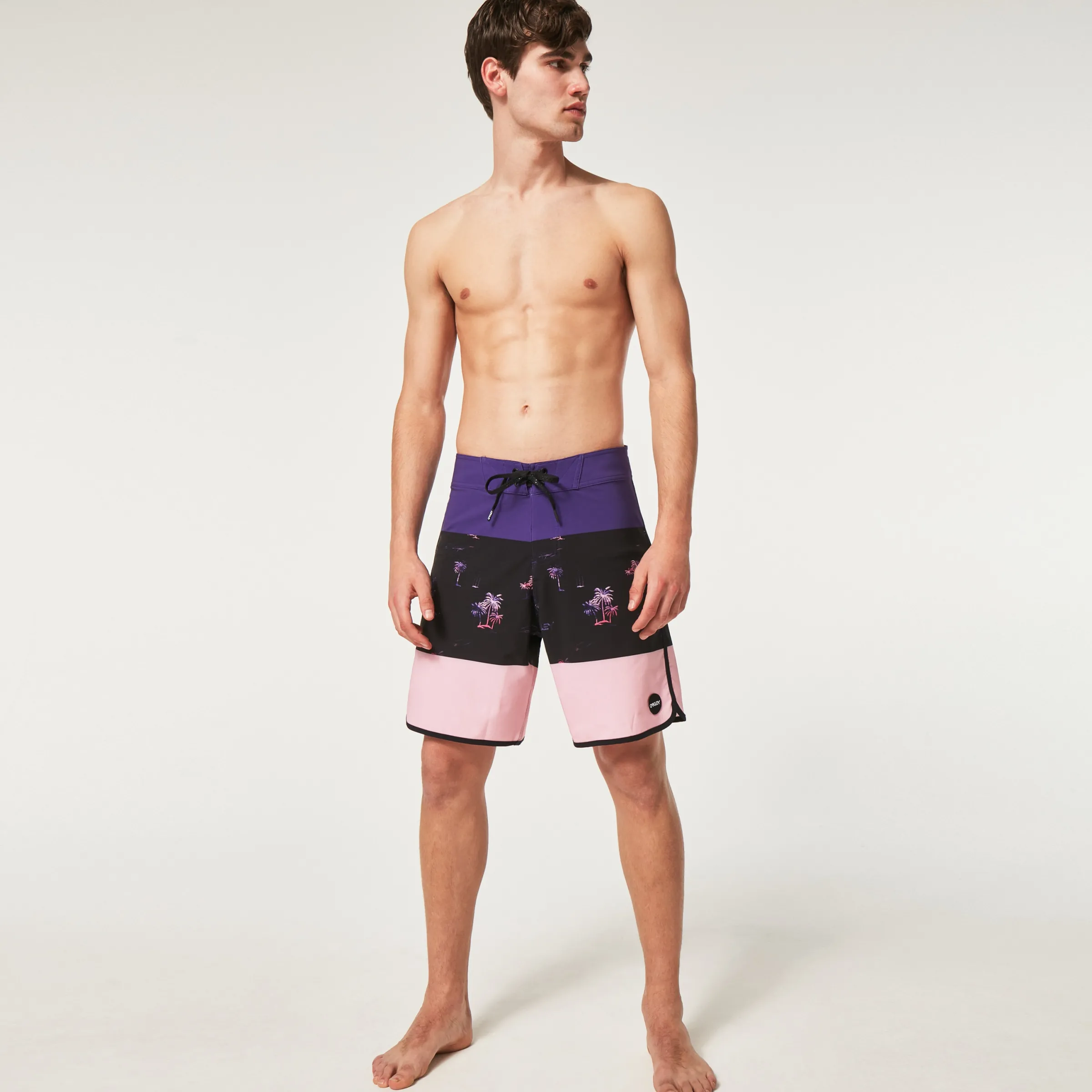 Oakley Tropics St 19"Rc Boardshort Palms Stripe Black Cheap